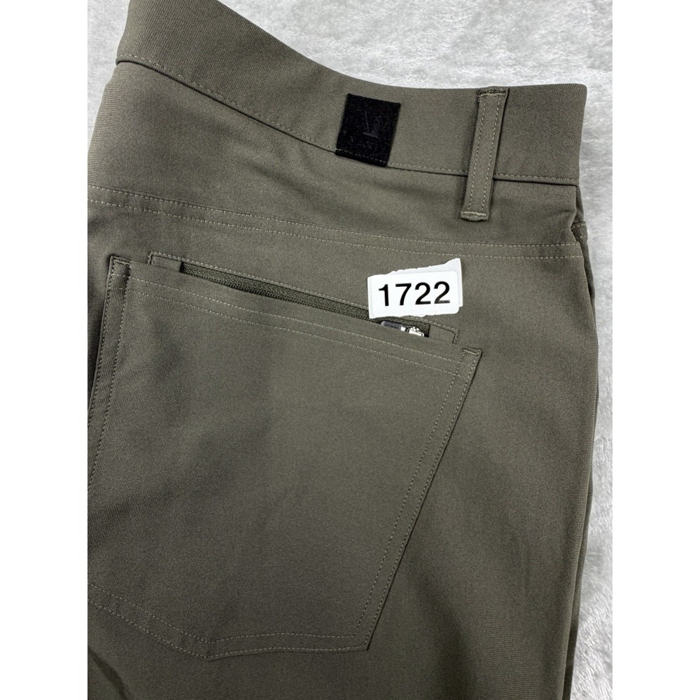 Vuori Meta Pants Men's 36x32 Green Slim Chino 5 Pocket Travel Performance V430 - Picture 16 of 16